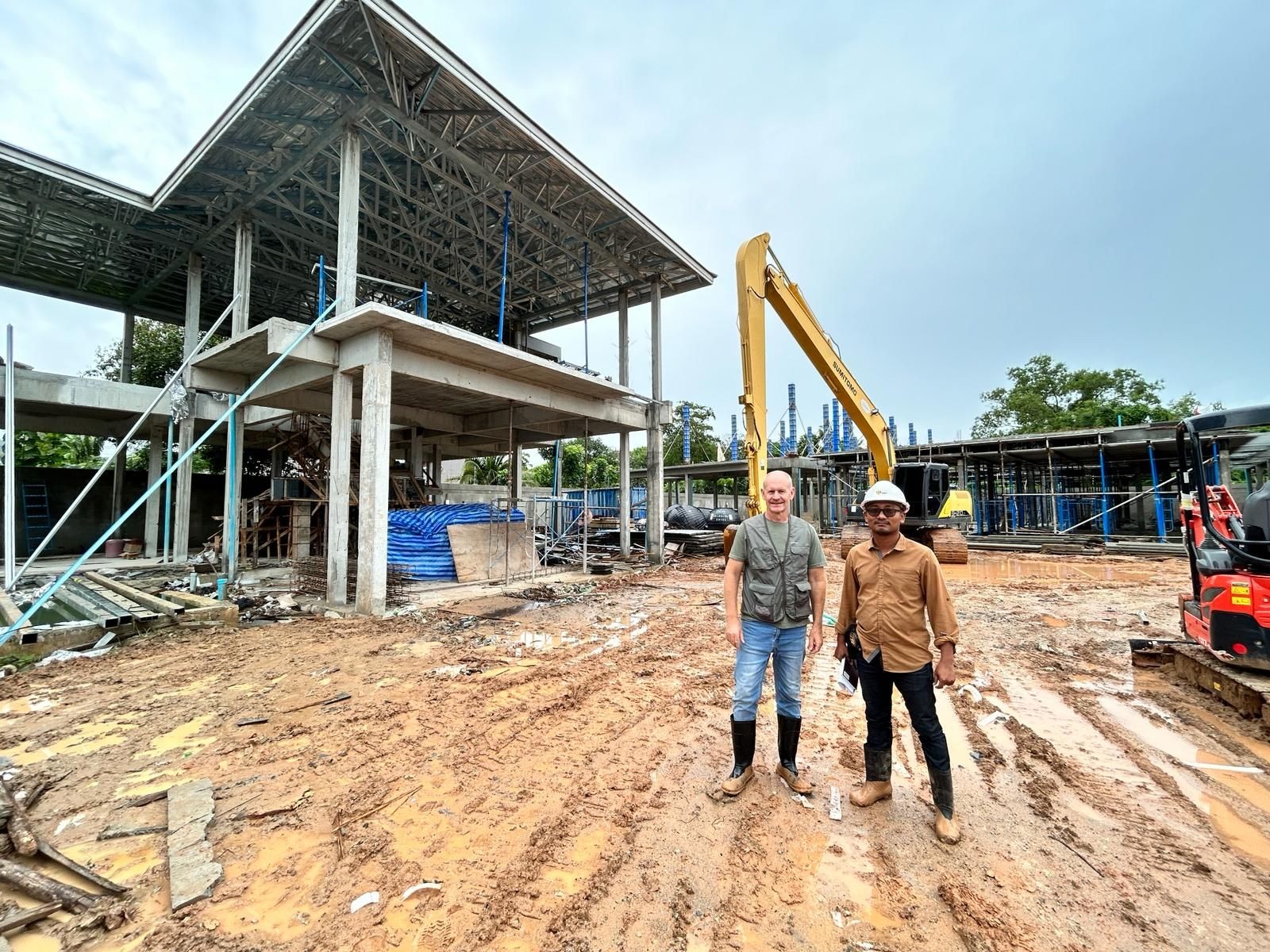 Building and Construction site of new home Phuket